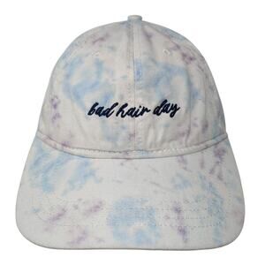 Bad Hair Day Slideback Baseball Cap Multicolor OS Adjustable Tie Dye Home Free